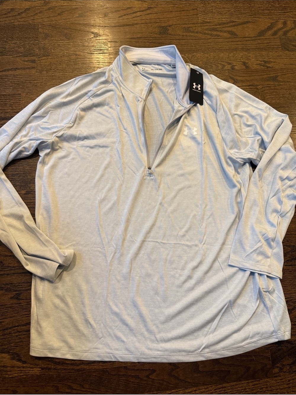 Under Armour Light Gray Lightweight Men's Golf Pullover